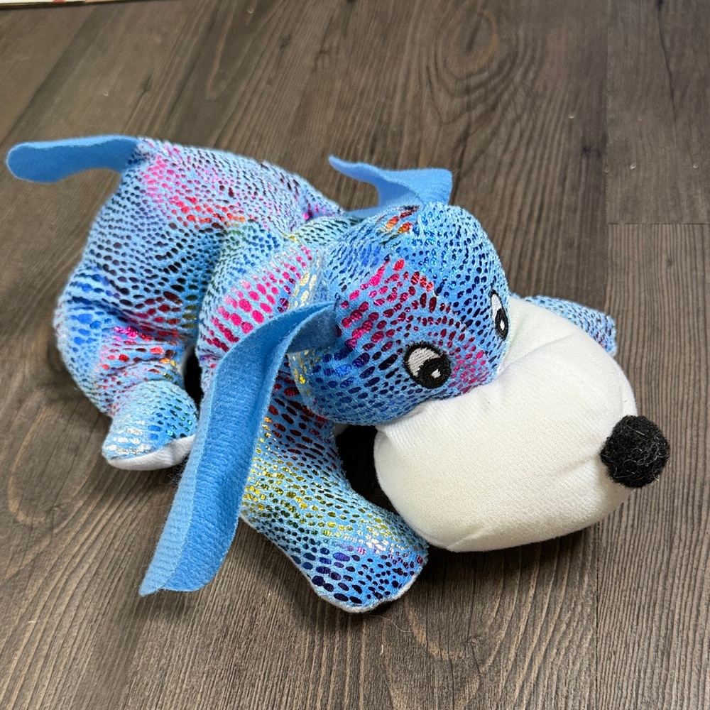 Goffa blue iridescent dog plush